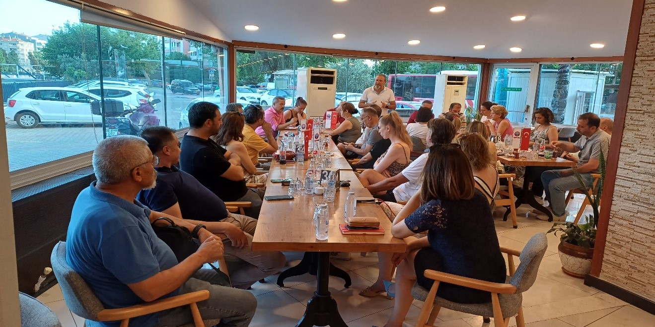 Bayraklı, Çiğli, Karşıyaka, Menemen temsilciliklerimizle toplantımız